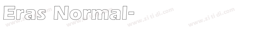 Eras Normal字体转换